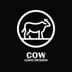 Cow Vector Logo Design