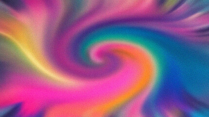 Fototapeta premium Colorful Liquid Twirl Abstract Motion, Vibrant Psychedelic Swirl Background