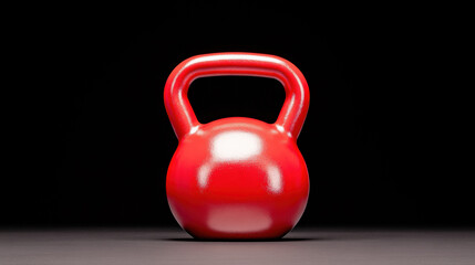 Strength Training with a Matte Black Kettlebell Home Gym Fitness Equipment Minimalist Central Focus