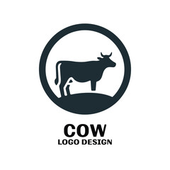 Cow Vector Logo Design