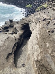 waves on the rocks