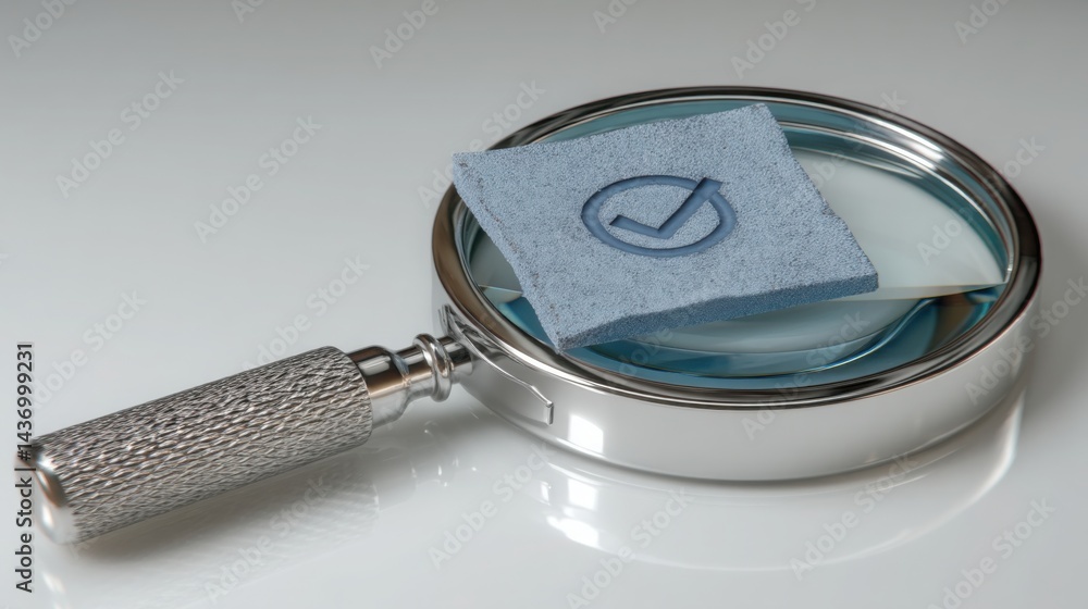 Poster blue sponge on a clean white surface representing analyst sentiment index with buy and hold concept 
