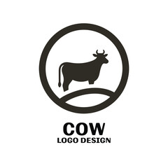 Obraz premium Cow Vector Logo Design