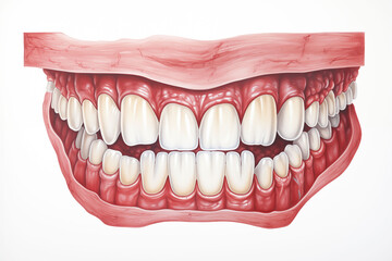 Obraz premium teeth isolated on white background