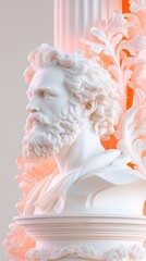 Marble Bust, Ornate Base