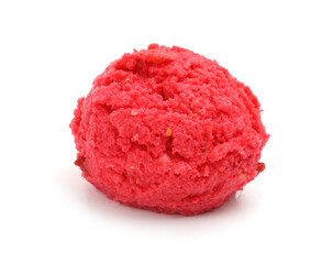 Obraz premium One scoop of delicious ice cream isolated on white