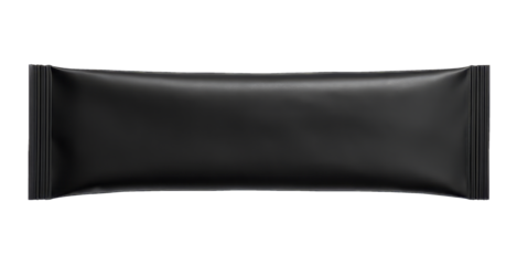 Instant Coffee Stick Sachet Mockup on Transparent Background. Mockup template for caffeine product marketing