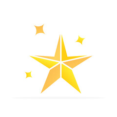 star icon, colored flat vector. modern and minimalist design.