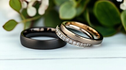 Elegant rings and stones serene jewelry photography for wellness and beauty