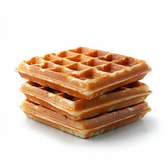 Stacked waffles ready to serve