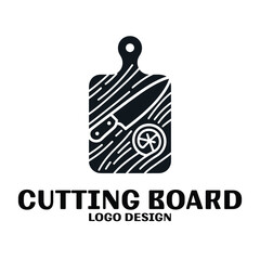 Cutting Board Vector Logo Design