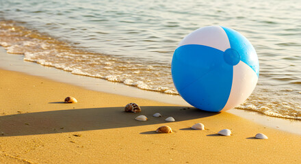 Obraz premium beach ball on the beach