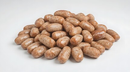 Obraz premium Pile of Brown Coated Chocolate Candy Candies Sweets