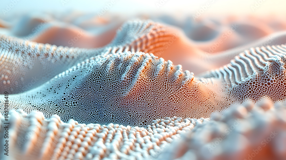 Poster exploring ai consciousness data-infused membra digital realm visual art virtual environment abstract