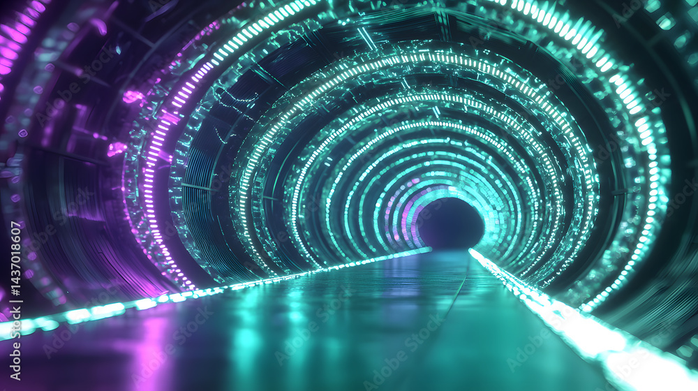 Poster exploring device-free augmented reality in futuristic environments digital visualization virtual wor