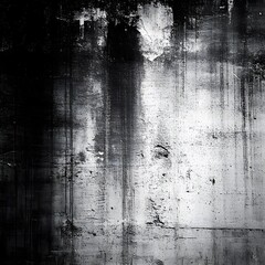 Abstract Grunge Concrete Wall Texture Black White Background