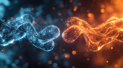 Exploring autonomous ecological nodes liquid dynamics digital art virtual space innovative concepts