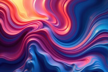 Fototapeta premium Fluid organic shapes creating a swirling abstract pattern , seamless, liquid, modern