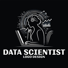 Data Scientist Vector Logo Design