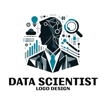 Data Scientist Vector Logo Design
