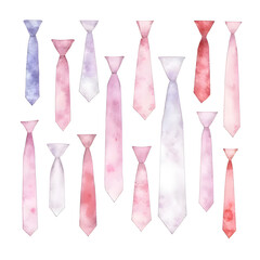 Necktie Pattern is a watercolor painting