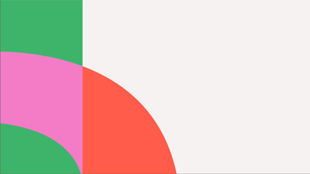 Colorful overlay vector minimalist geometric shapes design. Bright abstract posters for banner, brochure, corporate, website, report, resume, flyer, and presentation. Conference slide deck background.