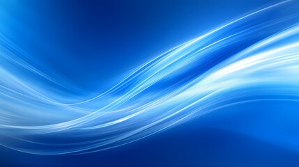 Obraz premium Abstract Blue Wave Background Design Swirls Flowing Lines Modern Wallpaper