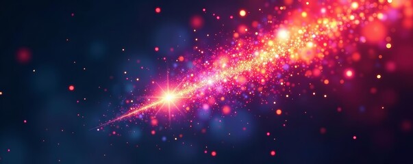 Fototapeta premium Futuristic technology concept with dynamic particle burst, technology, burst