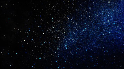 Obraz premium Abstract Blue Glitter Particles Background Texture