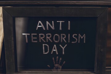 Black anti terrorism day curd