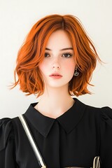 Woman with Red Hair, Studio Portrait
