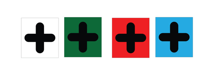 plus gradient icon graphic design