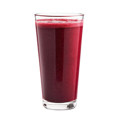 Red smoothie in a glass