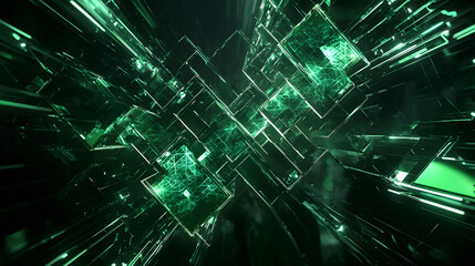 Fototapeta premium Exploring quantum computing advances in multidimensional data visualization tech lab research report academic perspective quantum theories