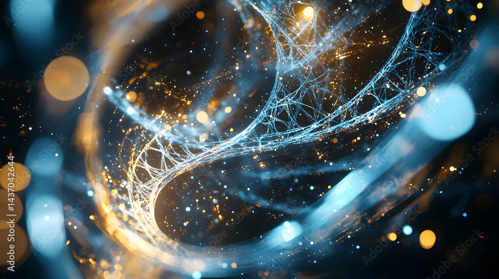 Aufkleber exploring quantum computing techniques global research labs digital visualization tech environment a