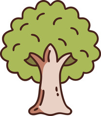 Popular Forest Trees and Nature Icons  birch, spruce, cedar, elm tree, beech tree, poplar, chestnut, sweetgum, aspen tree, sycamore