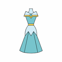 vector illustration of a woman in a dress
