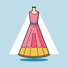 wedding dress vector