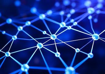 abstract background with glowing lights, abstract technology background with network, Circuit connect lines. Network technology and Connection concept. Decentralized network, abstract light background