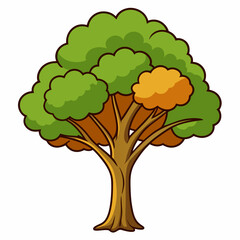vector illustration of a tree