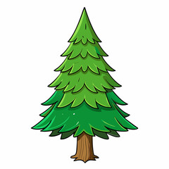 christmas tree vector illustration