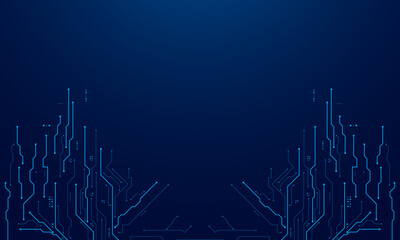vector futuristic circuit board , Electronic motherboard , Communication and engineering concept , Hi-tech digital technology concept