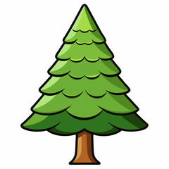 green christmas tree