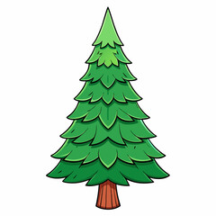 green christmas tree