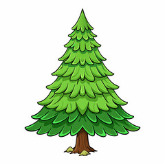 christmas tree vector illustration