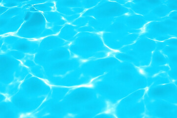 Obraz premium blue swimming pool with ripples in it 1
