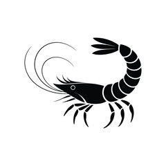Realistic Shrimp Tattoo Illustration