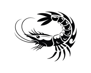 Shrimp Old School Tattoo Style