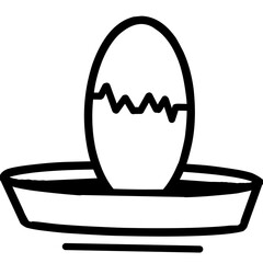 Icon egg in a cup