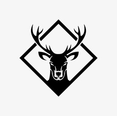 Deer logo vector template
